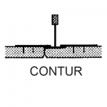 Placă tavan casetat Danoline Contur cant D 